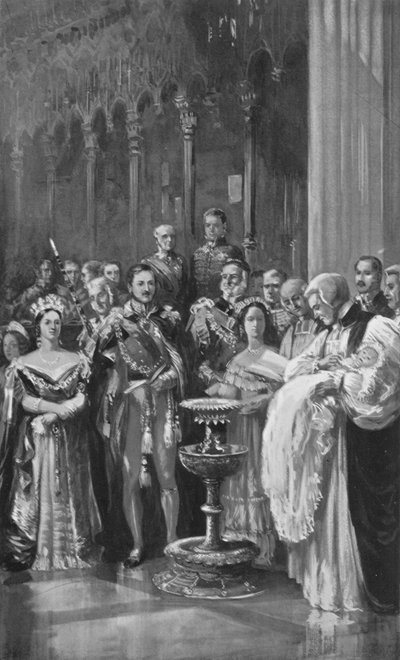 The Christening of King Edward in St. Georges Chapel, Windsor, 1842 by English School